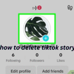 how to delete tiktok story