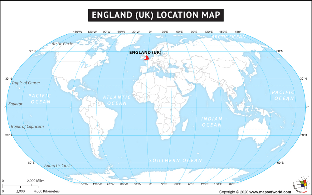 Map of England